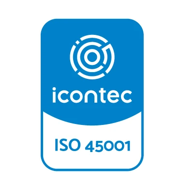 Sello de certificación ISO 45001:2018